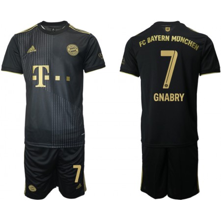 Billiga Fotbollströjor FC Bayern München Serge Gnabry 7 Barn Borta tröja 2021/22 Kortärmad 